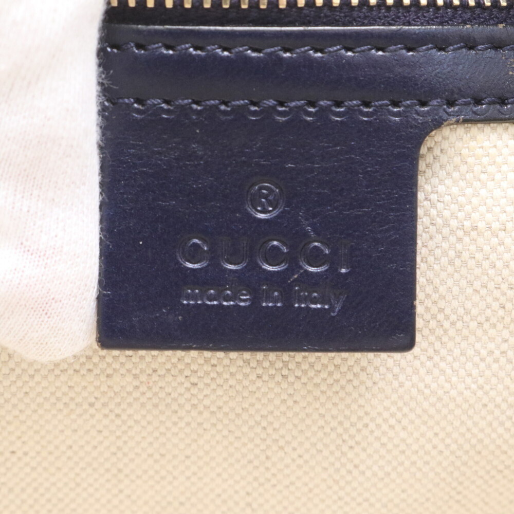 GUCCI Blue Leather Jackie Shoulder Bag - Picture 8 of 9